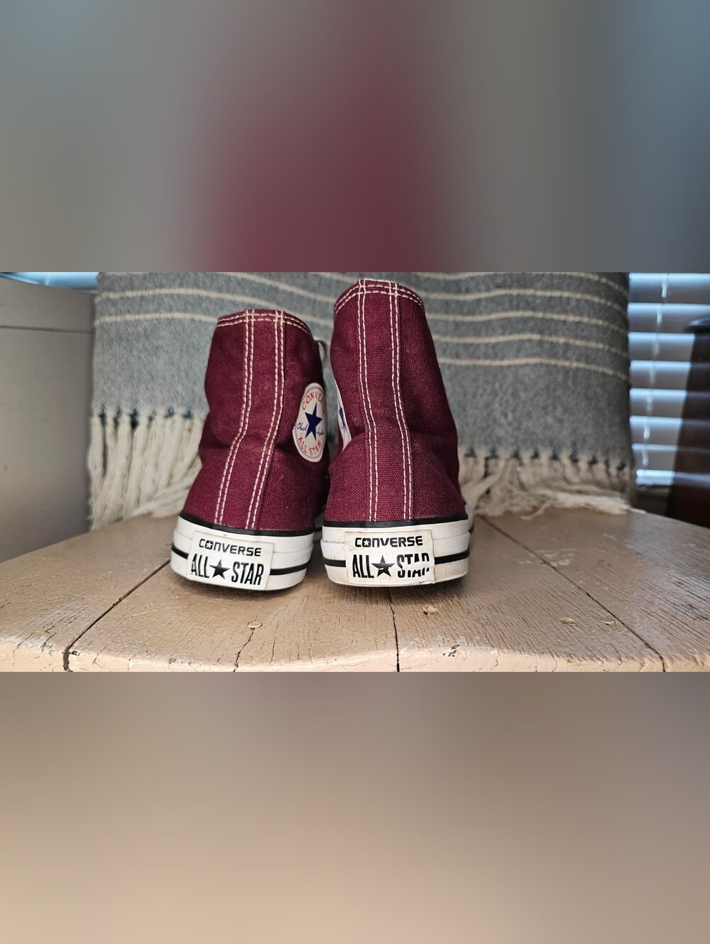 Converse Chuck Taylor All Star High Tops – Burgundy / Maroon – Women’s 9.5 - Picture 4 of 5